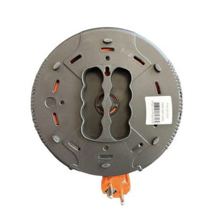 Compact cassette reel extension cable, 5 m cable with 4 IP20 sockets + USB + thermal fuse + child fuse, 3x1mm2, SCHUKO type grounding, PHE-05310-F-USB