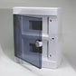 ARS Modular switchboard 16 MOD (16 fuses), wall-mounted electrical cabinet, plastic, transparent door IP40, 341205