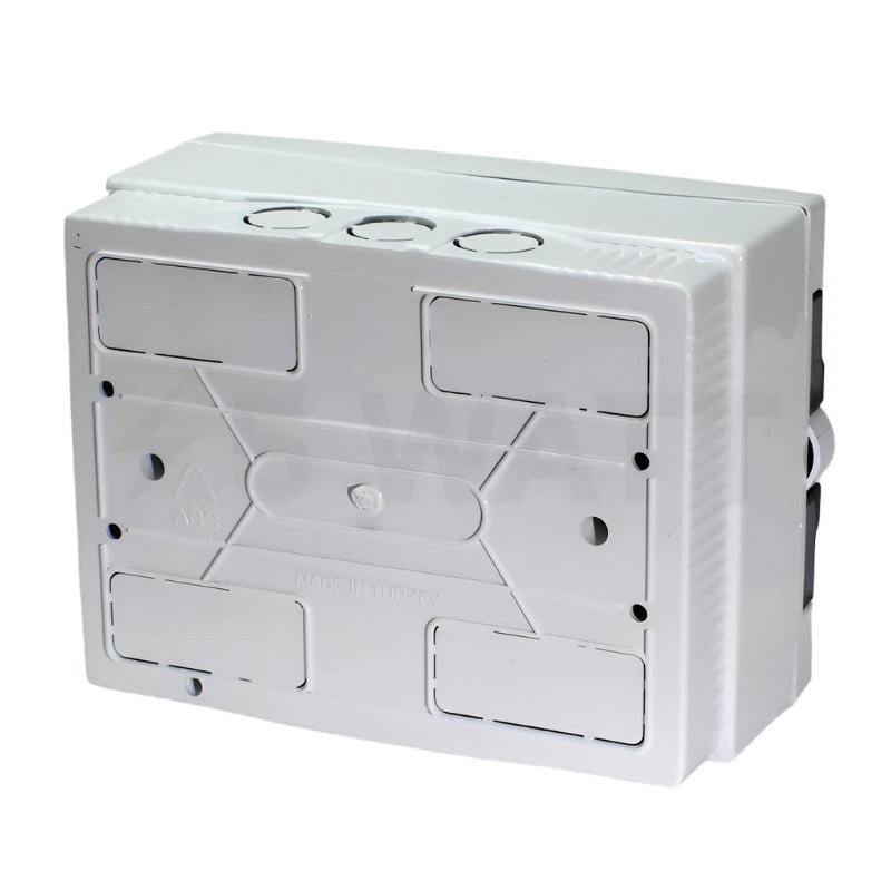 ARS Modular Switchboard 16 MOD (16 fuses), wall-mounted electrical cabinet, plastic, transparent door IP40, 346124