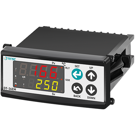 Regolatore di temperatura digitale PID Tense con uscita SSR, 36x72 mm, DT-36EM