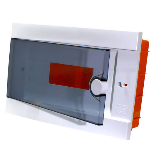 ARS Modular panel 16 MOD (16 fuses), built-in plastic electrical cabinet, transparent door IP40, 346125