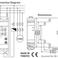 Digital timer on DIN rail 24h 230 V/AC 16A/250V/4000VA astronomical switches