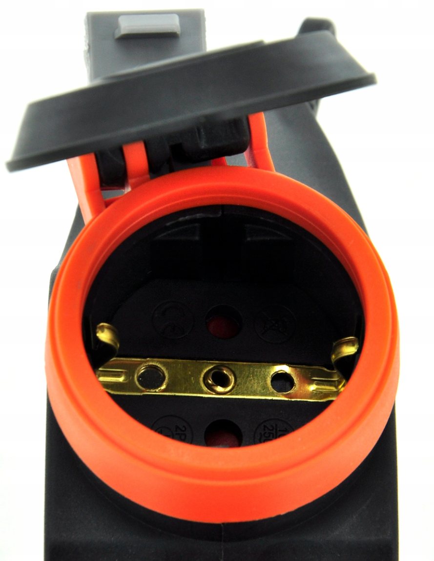 Rubber hub type T Schuko with 3 sockets 3WHS-F