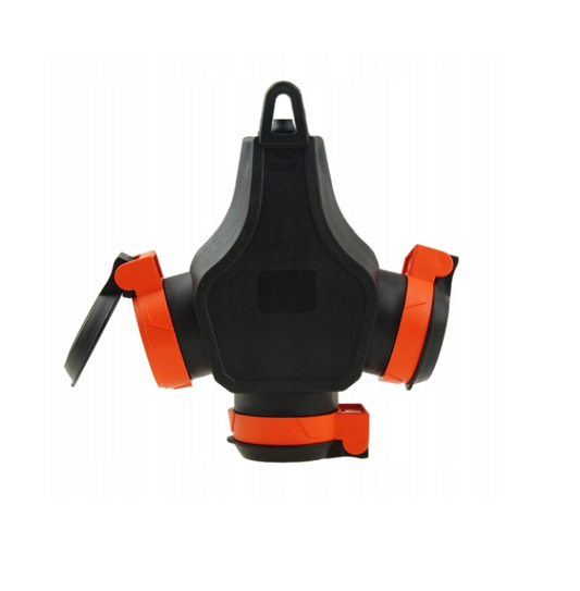 French type rubber T-branch with 3 sockets 3WHS-E