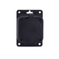 Wall socket "in rubber" black 250V, 16A, IP44, SCHUKO 2P+Z, 1KMP-F, Bylion