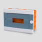 ARS Modular switchboard 12 MOD (12 fuses), recessed electrical cabinet in plastic, transparent door IP40, 341219