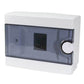 ARS Modular switchboard 12 MOD (12 fuses), wall electrical cabinet, plastic, transparent door IP40, 341218