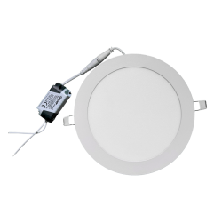 2 pieces - Slim LED Panel white 12W / 180Lm round recessed (power supply included) 4000K YL10-1207