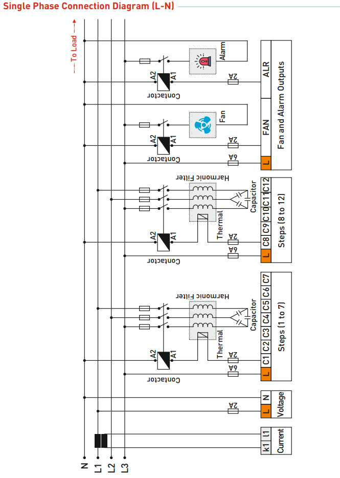 12-level reactive power regulator with LED screen