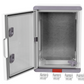 Plastic box IP 67, with gray door, 350x250x150 mm