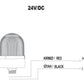 Flashing ø70 NUT.CONN.REACH SIGNAL WITH GASOLINE, 40-250V AC/DC., BLUE WITH 10CM EXTERNAL TUBE