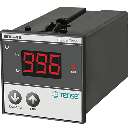 Cyclic timer + ON-DELAY relay LED display for panel/door mounting